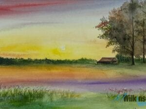 Sunrise on the farm
