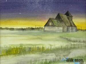 St Thomas Becket Church in the Moonlight