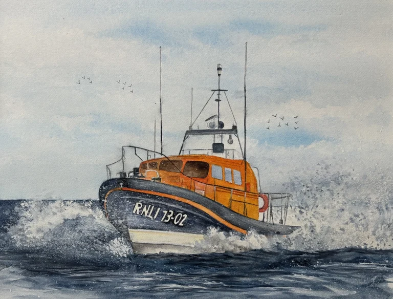 waercolour-RNLI-Dungeness.